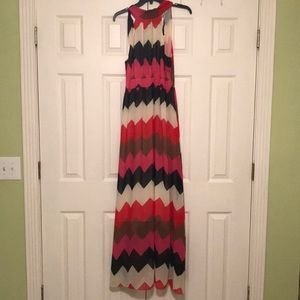Chevron maxi dress